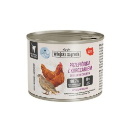 WIEJSKA ZAGRODA Quaglia con pollo - cibo umido per gatti - 180g