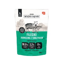 WIEJSKA ZAGRODA Filetti di agnello con tonno Puppies - cibo umido per cani - 280g