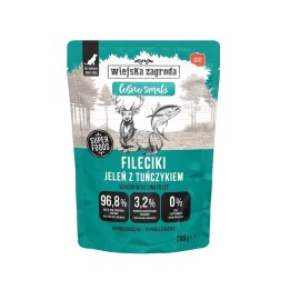 WIEJSKA ZAGRODA Forest Flavours Filetti di cervo con tonno - cibo umido per cani - 280g