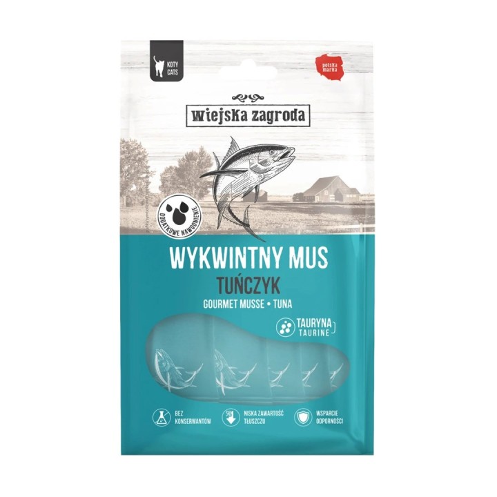 WIEJSKA ZAGRODA Gourmet Box mousse di tonno - snack per gatti - 6x15g