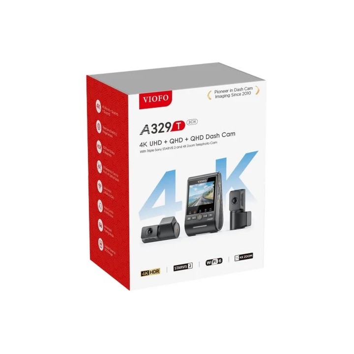 VIOFO A329T 3CH GPS registratore video