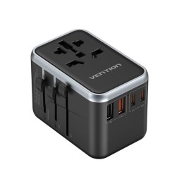 Vention 65W GaN adattatore da viaggio e caricabatterie 2x USB-A 2x USB-C