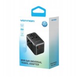 Vention 65W GaN adattatore da viaggio e caricabatterie 2x USB-A 2x USB-C