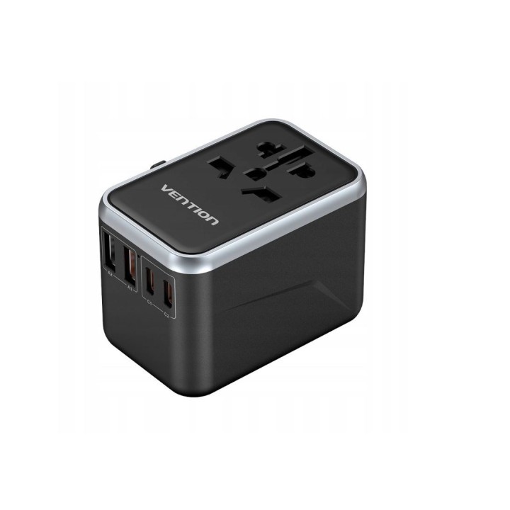 Vention 65W GaN adattatore da viaggio e caricabatterie 2x USB-A 2x USB-C