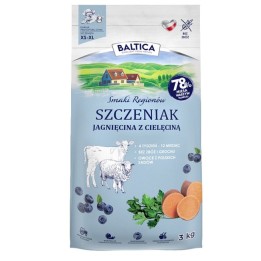 BALTICA Smaki regionów Junior Agnello con vitello - cibo secco per cani - 3kg