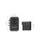 Vention 65W GaN adattatore da viaggio e caricabatterie 2x USB-A 2x USB-C