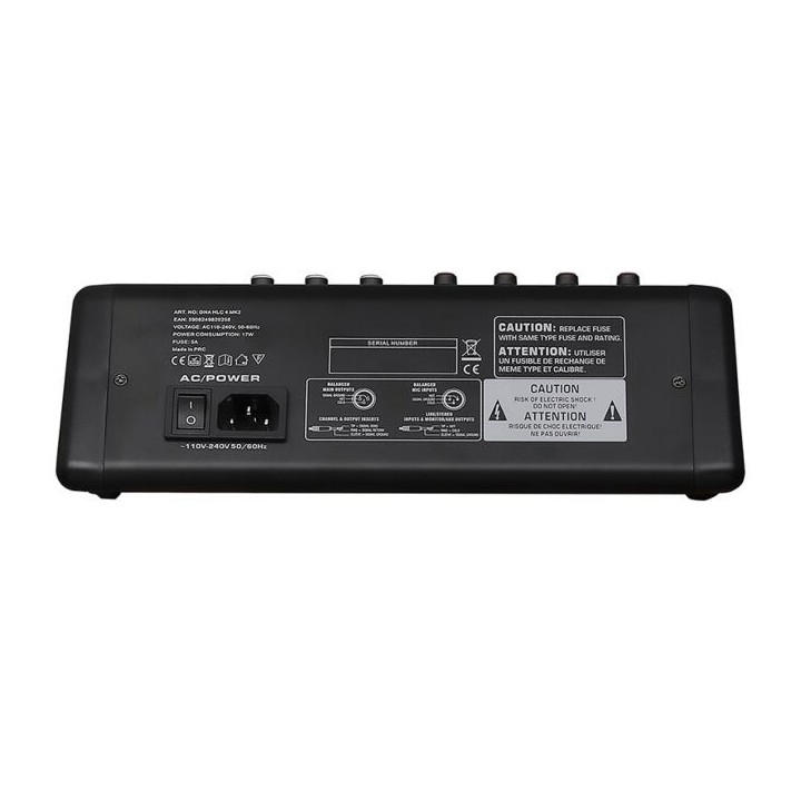 DNA Professional HLC 4 MK2 - mixer analogico con USB Bluetooth MP3 alimentazione phantom e processore DSP