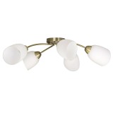 Lampada a sospensione plafoniera classica Activejet BENITA Patina 5xE27 per soggiorno