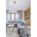 Lampada a sospensione plafoniera classica Activejet BENITA Patina 5xE27 per soggiorno