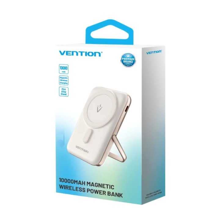 Vention 10000mAh 20W - power bank magnetico (bianco)