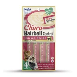 INABA Churu Hairball Pollo - snack per gatti - 4x14 g