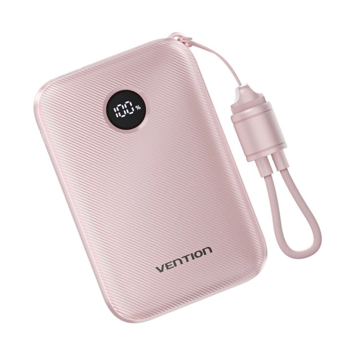 Vention 10000mAh Powerbank 2xUSB-C 1xUSB-A 22.5W rosa