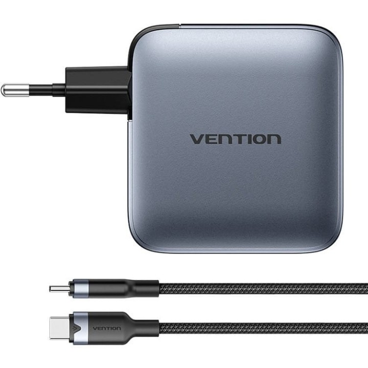 Vention 100W Caricabatterie 1xUSB-A 3xUSB-C + cavo