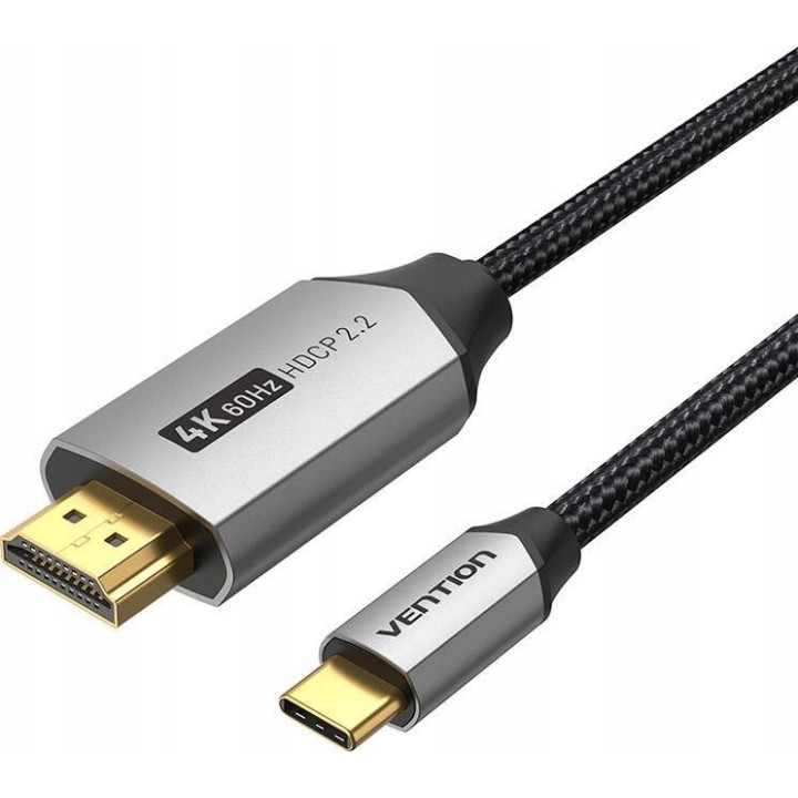 Vention USB-C a HDMI cavo 4K@60Hz intrecciato 2m grigio