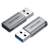 Vention USB 3.0 Adattatore maschio a USB-C femmina grigio tipo lega di alluminio