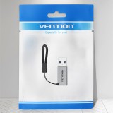 Vention USB 3.0 Adattatore maschio a USB-C femmina grigio tipo lega di alluminio