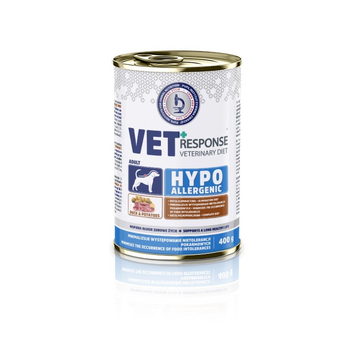 VET RESPONSE Ipoallergenico Anatra - cibo umido per cani - 400g