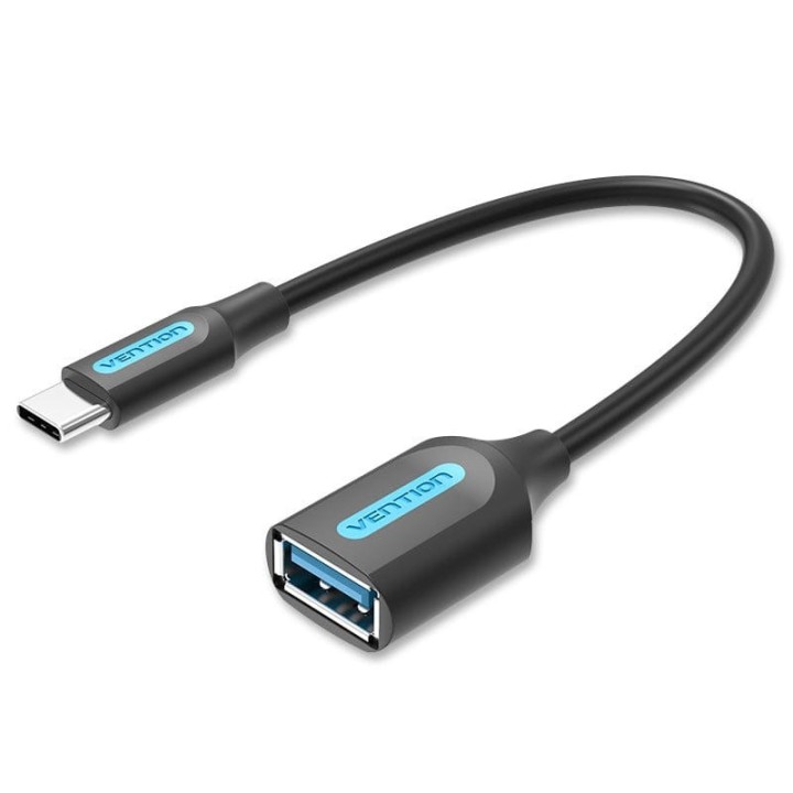 Vention USB 3.1(Gen 1) C Cavo maschio a A femmina OTG 0.15M nero tipo PVC