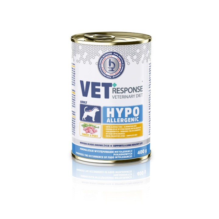 VET RESPONSE Ipoallergenico Tacchino - cibo umido per cani - 400g