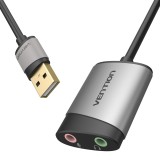 Vention USB Scheda audio esterna 0.15M grigio tipo metallo