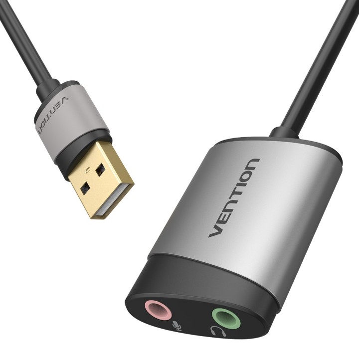 Vention USB Scheda audio esterna 0.15M grigio tipo metallo