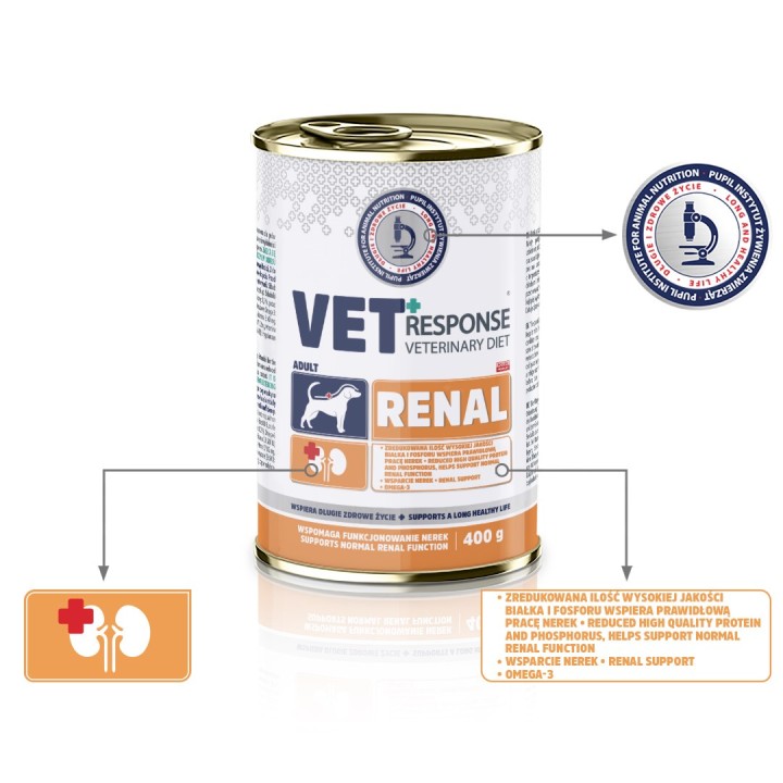 VET RESPONSE Renal - cibo umido per cani - 400g