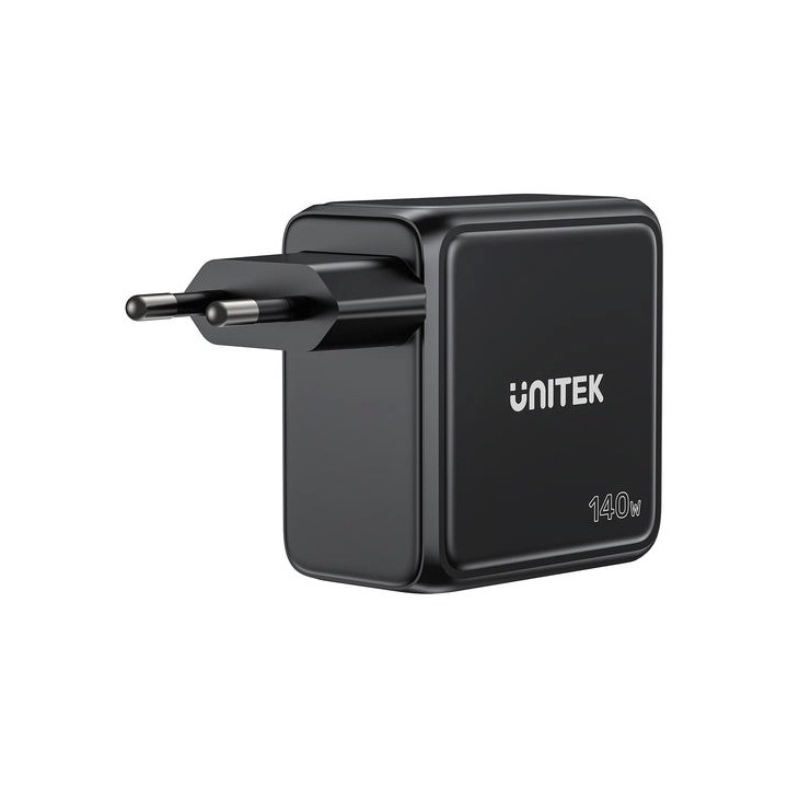 UNITEK caricabatterie GAN con display 140W 3xUSB-C