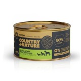 COUNTRY&NATURE Anatra con barbabietola e mela Mono - cibo umido per cani - 410g