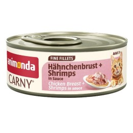 ANIMONDA Carny Adult Filetti fini in salsa petto di pollo + gamberetti - cibo umido per gatti - 60g