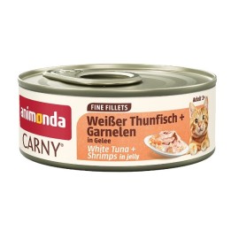 ANIMONDA Carny Adult Fine fillets Jelly White tonno + gamberi - cibo umido per gatti - 60g
