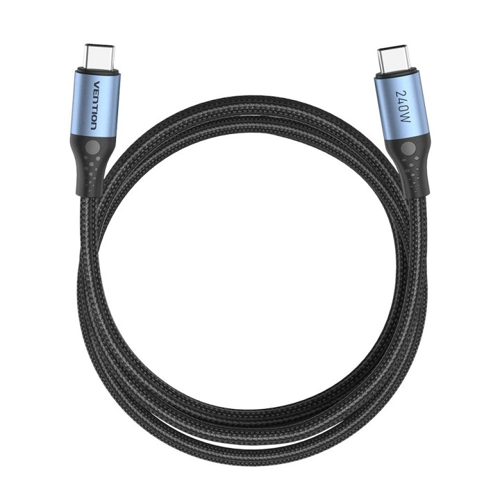 Vention USB 2.0 5A 240W 1m cavo nero USB-C to C
