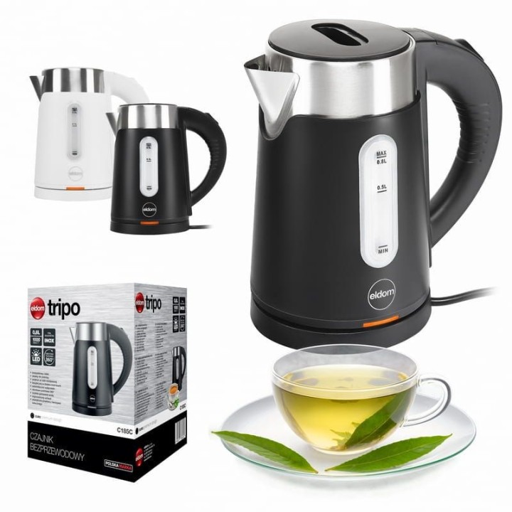 ELDOM C185 C TRIPO bollitore senza fili 0.8 L 1000 W nero