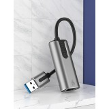 Vention USB 3.0-A Adattatore Gigabit Ethernet grigio 0.15M tipo lega di alluminio