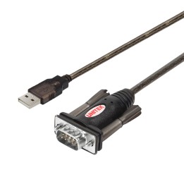 UNITEK Y-105 Cavo seriale Nero 1.5 m USB Type-A DB-9