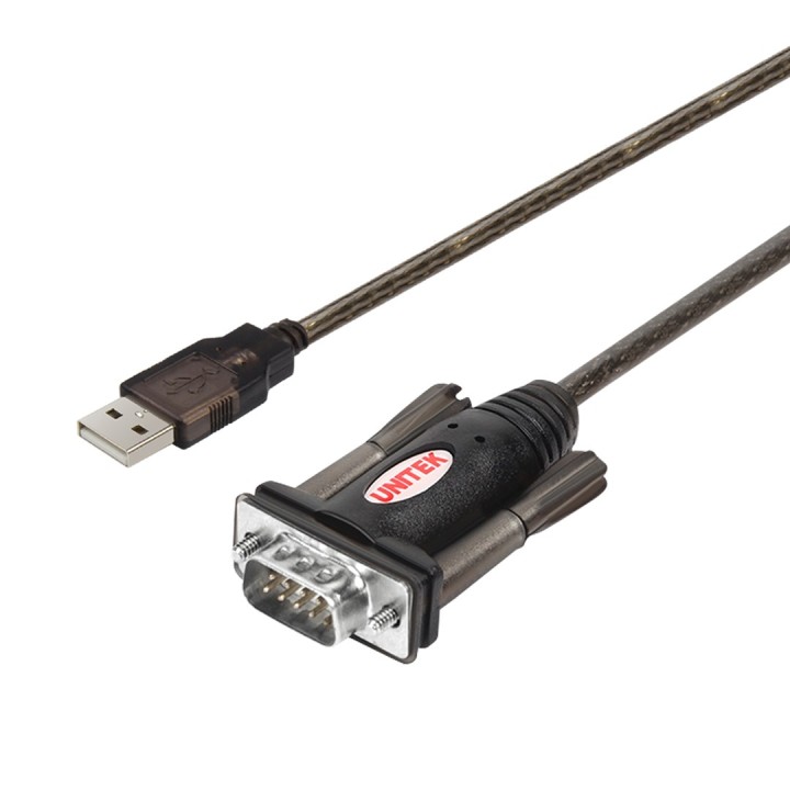 UNITEK Y-105 Cavo seriale Nero 1.5 m USB Type-A DB-9