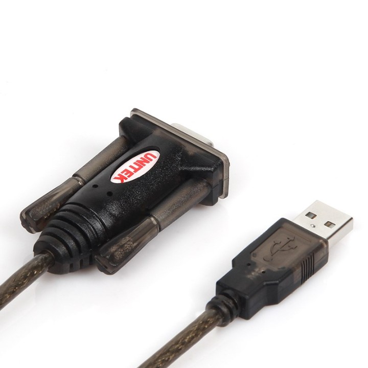 UNITEK Y-105 Cavo seriale Nero 1.5 m USB Type-A DB-9