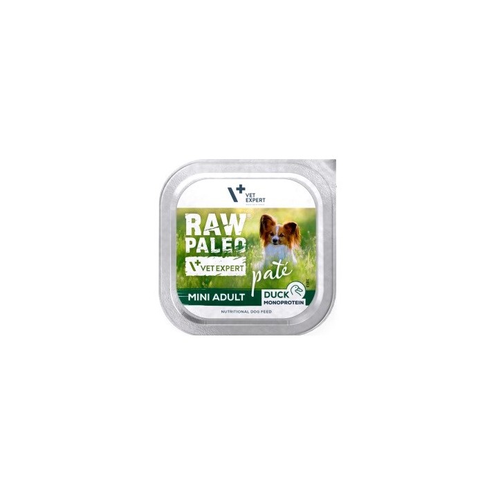 VETEXPERT Raw Paleo Pâte Mini Adult Anatra - cibo umido per cani - 150g