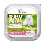 VETEXPERT Raw Paleo Pâte Mini Puppy Maiale - cibo umido per cani - 150g