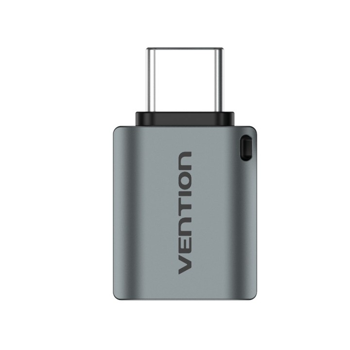 Vention USB-C Adattatore maschio a USB 3.0 femmina OTG grigio tipo lega di alluminio
