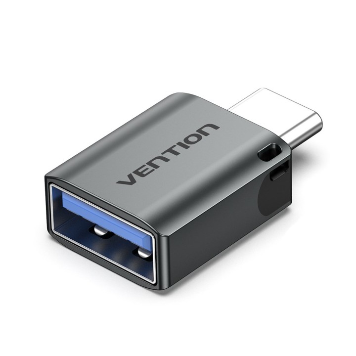 Vention USB-C Adattatore maschio a USB 3.0 femmina OTG grigio tipo lega di alluminio