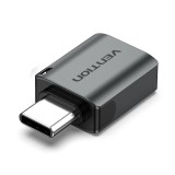 Vention USB-C Adattatore maschio a USB 3.0 femmina OTG grigio tipo lega di alluminio