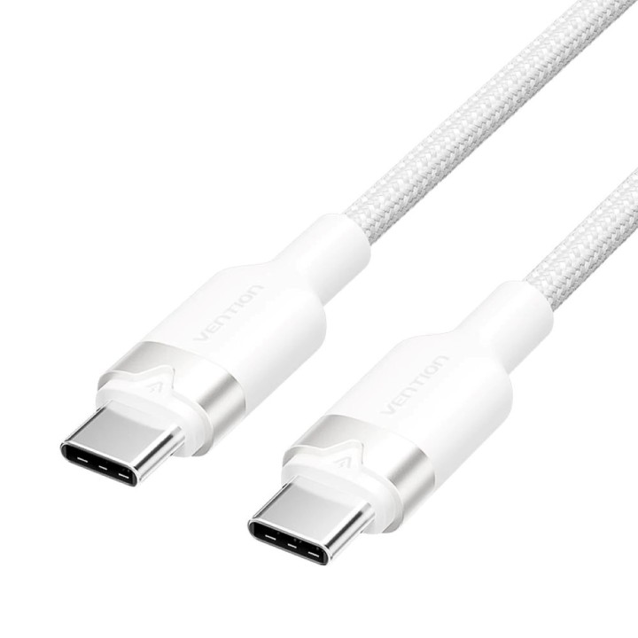 Cavo Vention USB-C to C intrecciato 3A 480Mbps 60W 2m WH