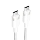 Cavo Vention USB-C to C intrecciato 3A 480Mbps 60W 2m WH