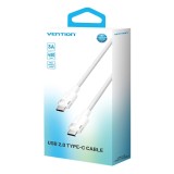 Cavo Vention USB-C to C intrecciato 3A 480Mbps 60W 2m WH