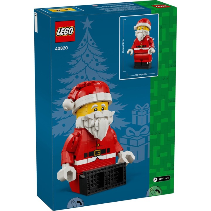LEGO 40820 Minifigura Babbo Natale ingrandita