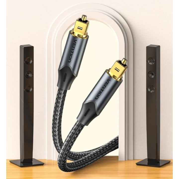 Vention cavo audio ottico intrecciato 5 m