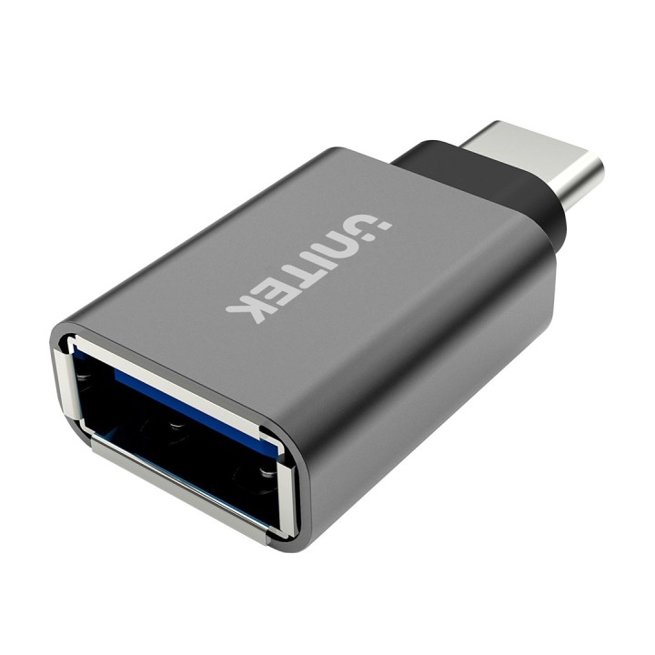 UNITEK Y-A025CGY Adattatore cavo interfaccia USB Type-C USB Type-A Metallico