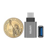 UNITEK Y-A025CGY Adattatore cavo interfaccia USB Type-C USB Type-A Metallico