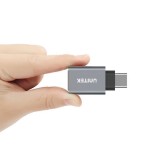 UNITEK Y-A025CGY Adattatore cavo interfaccia USB Type-C USB Type-A Metallico