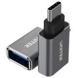 UNITEK Y-A025CGY Adattatore cavo interfaccia USB Type-C USB Type-A Metallico